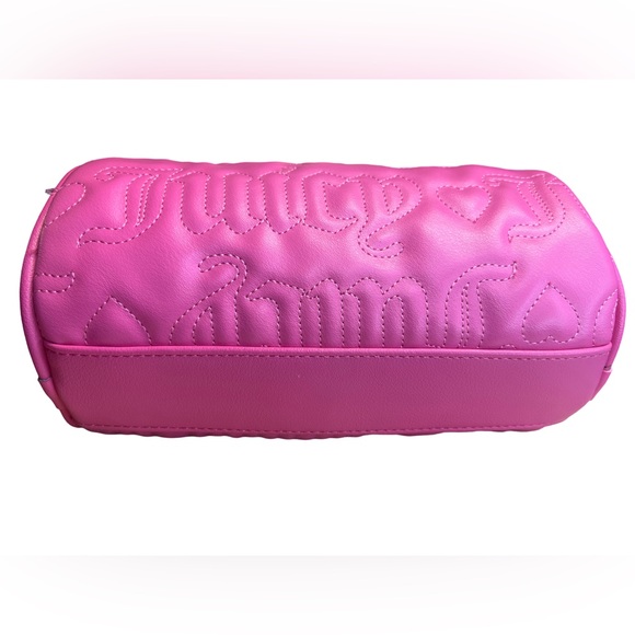 Juicy Couture Los Angeles NWT Juicy Pink Quilted Heart Jelly Roll Bag (P056) - Picture 5 of 11